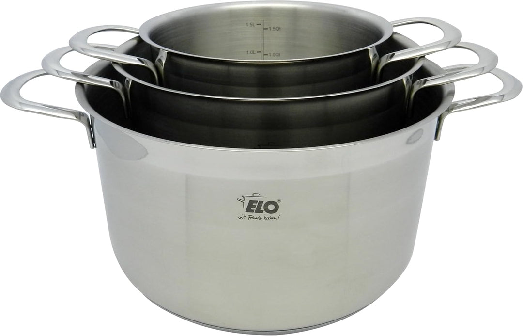 ELO 42515 Topfset, Edelstahl, 5 TLG ,