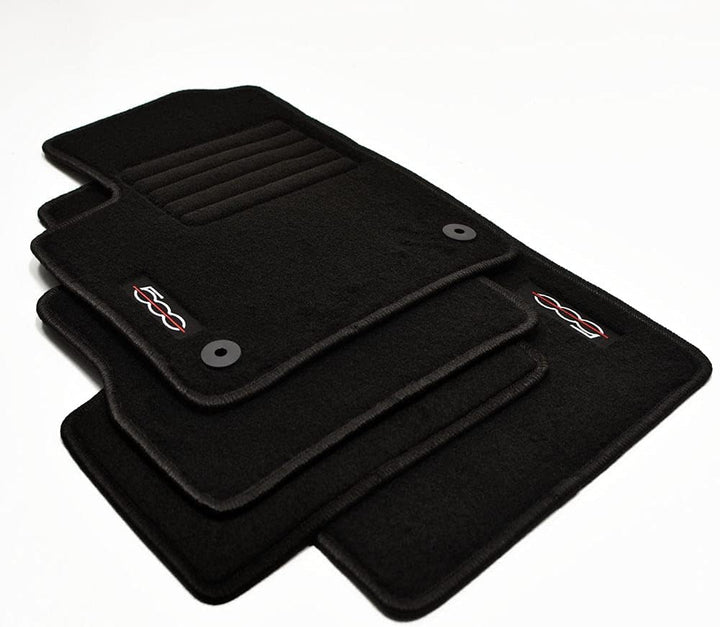 Velours Edition Fussmatten geeignet für FIAT 500E + FIAT 500E Cabrio Elektro ab Bj.2020 sw
