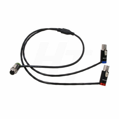 HangTon Audio-Y-Kabel für Zaxcom QRX200 Lectrosonics SRc5P Receiver auf Kamera-Mixer-Recorder, Low-P
