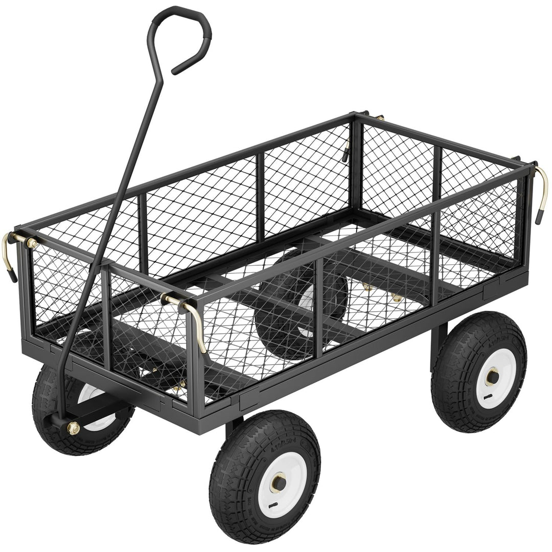 Sekey Bollerwagen Gartenwagen Titan – ECHT 350 KG Tragkraft, 3-in-1 Bollerwagen Plattformwagen mit V