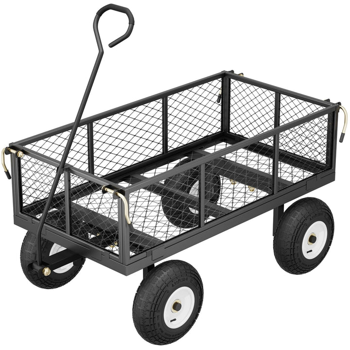 Sekey Bollerwagen Gartenwagen Titan – ECHT 350 KG Tragkraft, 3-in-1 Bollerwagen Plattformwagen mit V