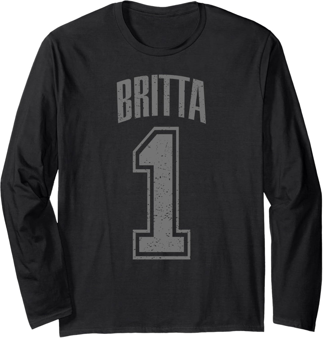 Britta Supporter Number 1 Grösster Fan Langarmshirt