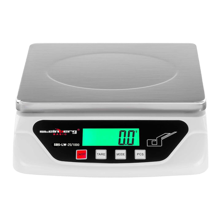 Steinberg Systems SBS-LW-25/1000 Briefwaage 25 kg / 1 g Paketwaage Digitalwaage 21,7 x 17,7 cm