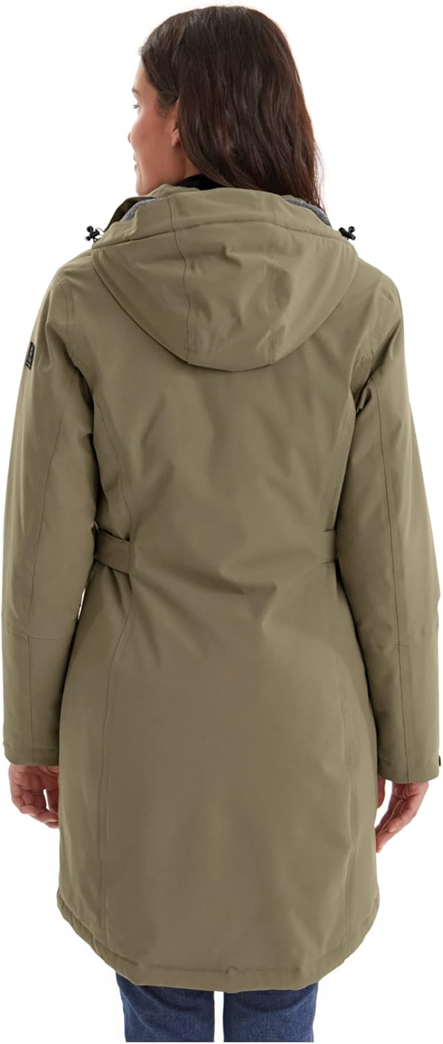 Killtec Damen Kow 165 Wmn Prk Funktionsparka/Parka mit abzippbarer Kapuze 48 helloliv, 48 helloliv