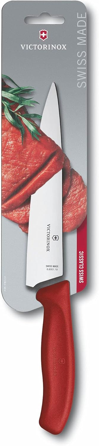 Victorinox Swiss Classic, Profi Tranchiermesser, Extra Scharfe Klinge, gerader Schliff, 19 cm, Kunst