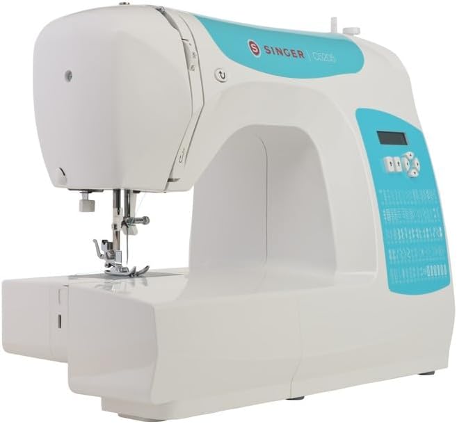 Singer C5205 Nähmaschine, weiss/blau Weiss, Türkisblau, Weiss, Türkisblau