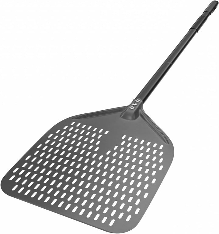 G.a HOMEFAVOR 12 Zoll Perforierter Pizzaschieber 9 Zoll Pizzaschaufel aus Hart Eloxiertes Aluminium,