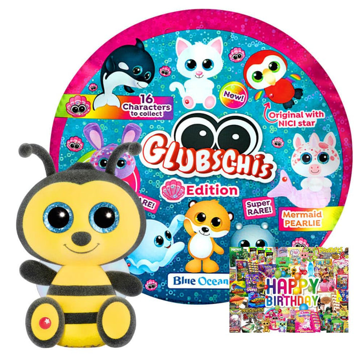 Bundle mit Blue Ocean Glubschis Sammelfigur Muschel Serie 4 - Glubschi Glitzer Figur - Auswahl - Exk