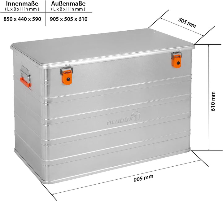 Alubox - C236 Alukiste 236 Liter 1,0 mm stark, 236 Liter