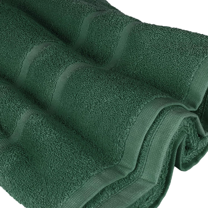 8 Stück Premium Frottee Handtücher 50x100 cm in dunkelgrün von StickandShine in 500g/m² aus 100% Bau