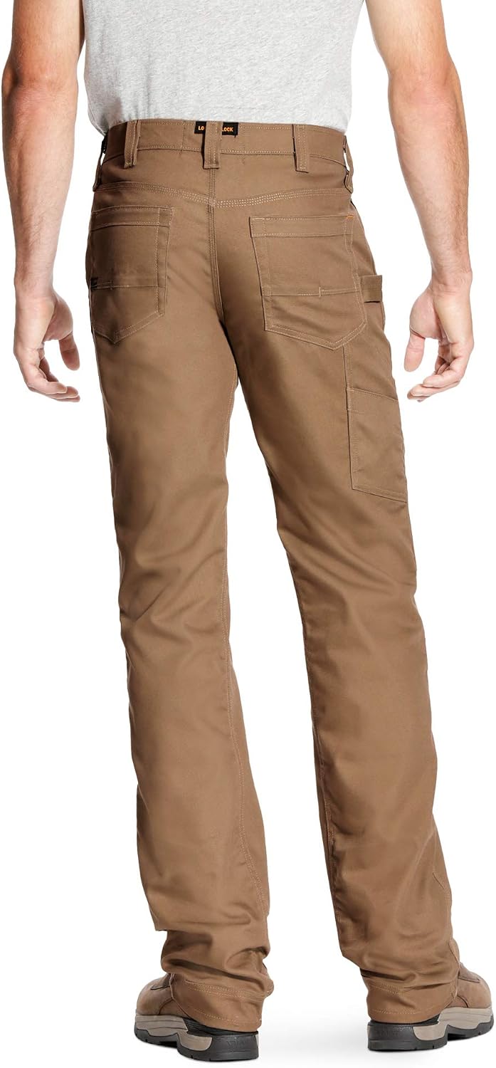 ARIAT Herren Arbeitshose Rebar M4 Herren-Arbeitshose, Stretch-Canvas 32W / 36L Grau, 32W / 36L Grau