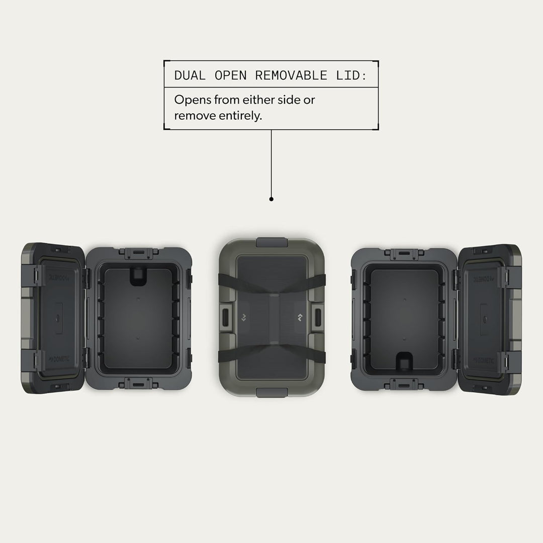 Dometic Recon Kühlbox Mittel - Stapelbare Passive Kühlbox 41L - Leichte und Robuste Thermobox - Wass