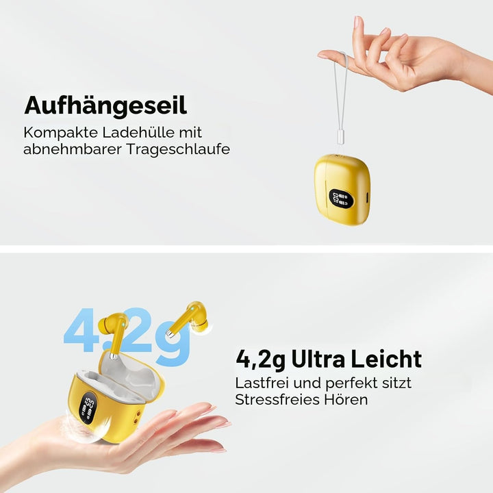 2025 Neue Bluetooth 5.4 Kopfhörer, QXQ Kopfhörer Kabellos Sport In Ear Headphones mit 4 ENC Mic, 40