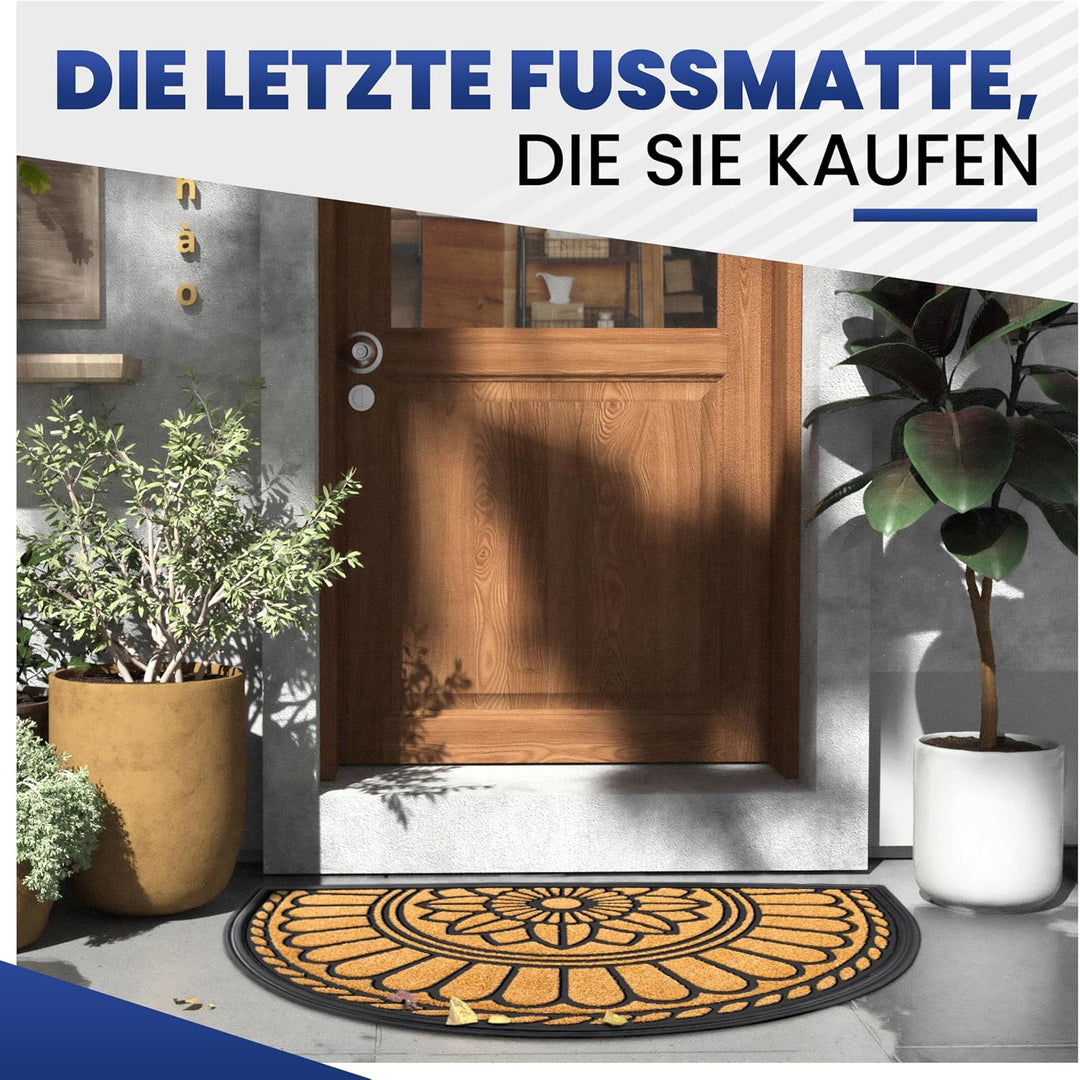 Mibao Fussmatte 60 x 90 cm, rutschfeste Eingangsmatte, strapazierfähige Fussmatte, Schmutzfangmatte