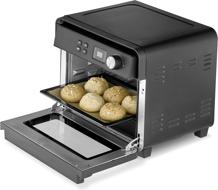 CASO AirFry Chef 1700 - Design Heissluftfritteuse, direkt startbereit ohne Aufheizen, 3 Einschubeben