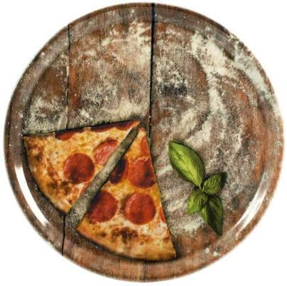 Topkapi Pizzateller-Set Pizza-Amore - 3 Stück grosse Pizzateller Ø ~31,5 cm mit Komplett Dekor Volld