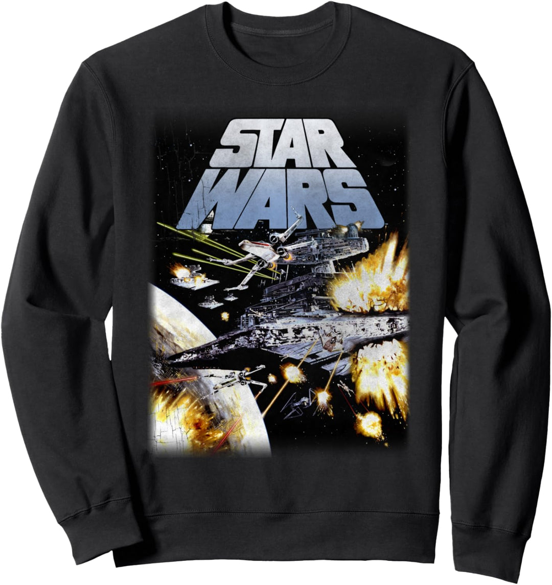 Star Wars Starships Fighting Poster Sweatshirt