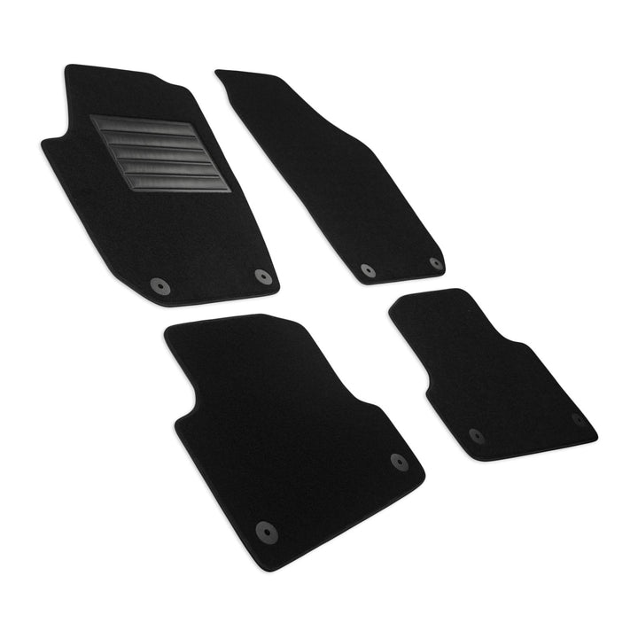 MDM SP-3232 Fussmatten Velours Autoteppich passend für Skoda Fabia II (5J) 03.2007>2013