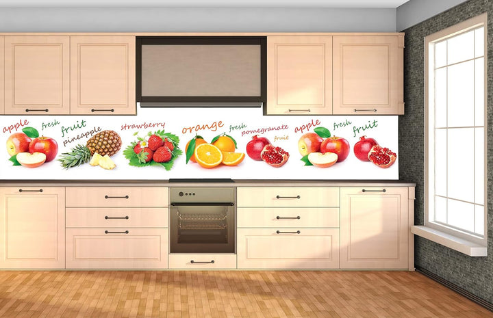 DIMEX Küchenrückwand Folie selbstklebend FRÜCHTE Mix | Klebefolie - Dekofolie - Spritzschutz für Küc