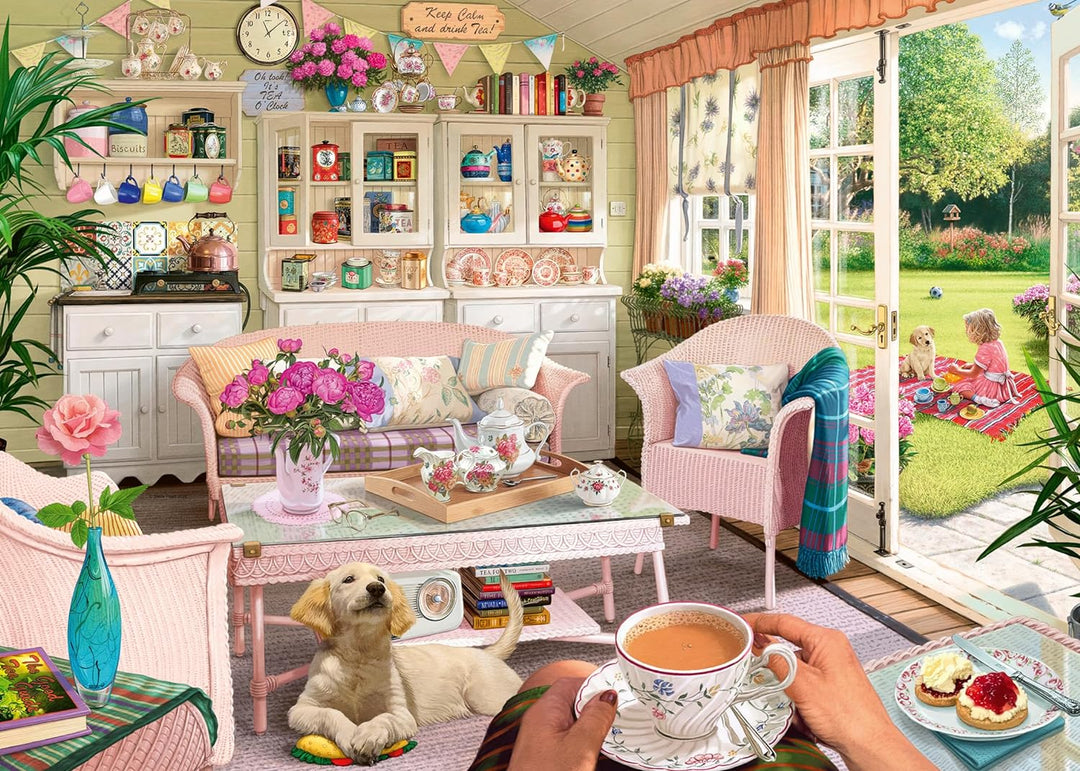 Ravensburger My Haven No.9 The Tea House 1000 Piece Jigsaw Puzzle for Adults & Kids Age 12 Years Up