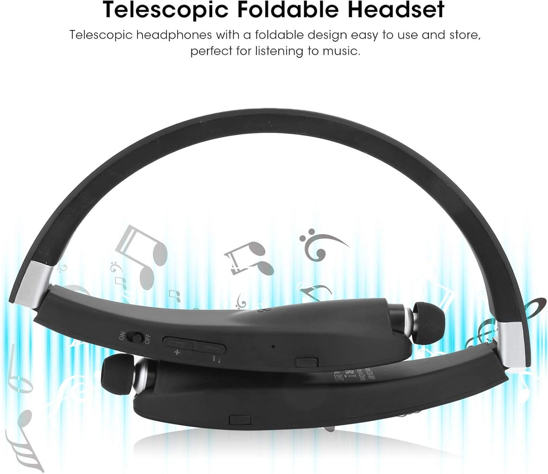 Kabelloses -Headset Teleskop-Sportkopfhörer Faltbarer Neckhung-Kopfhörer Kabelloser Nackenbügel-Ster