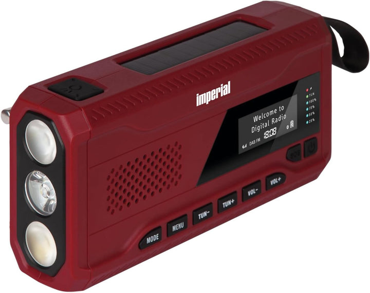 Imperial DABMAN OR 2 - DAB+ Kurbelradio/Notfallradio - tragbares Digitalradio (Radio, DAB/DAB+/UKW/F