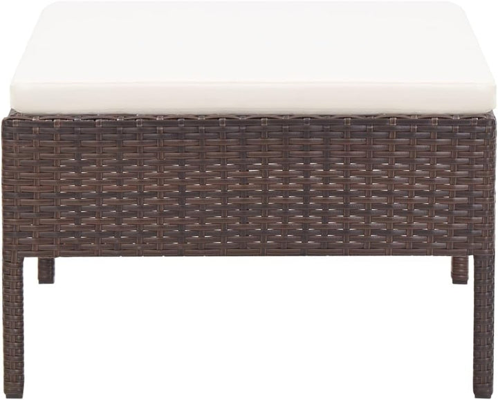 vidaXL Gartenmöbel 3-TLG. mit Auflagen Sitzgruppe Garten Garnitur Lounge Sofa Sitzgarnitur Gartenset