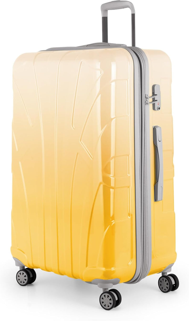suitline - 3er Koffer-Set, TSA, S M & L Safari Sunrise S-8801M-SAS Safari Sunrise SET, Safari Sunris