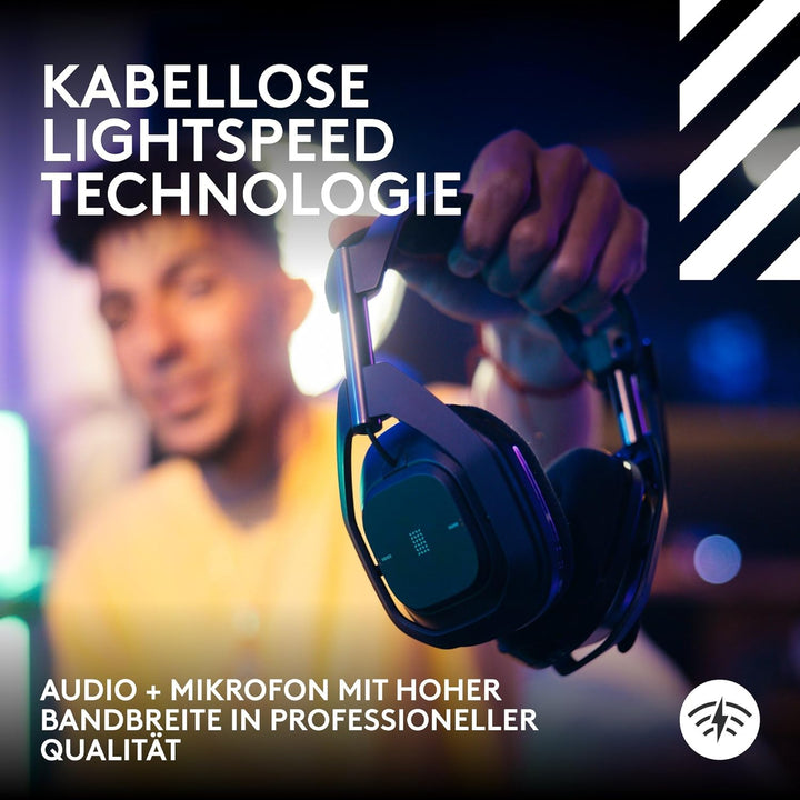Logitech G Astro A50 X LIGHTSPEED, Kabelloses Gaming-Headset + Basisstation – PRO-G GRAPHENE, PLAYSY