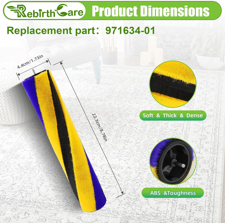 V12 Bürstenwalze für Dyson V15 Detect/V12 Slim/V12 Detect Slim/V10 Digital Slim/V8 Slim, Slim Fluffy