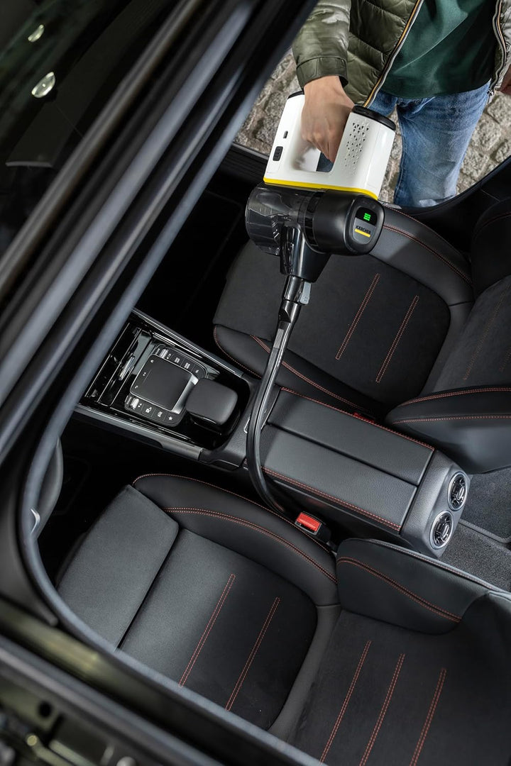 Kärcher Original Zubehör-Set für die Autoreinigung für Kärcher Akku-Staubsauger VC 4 bis 7, Schwarz