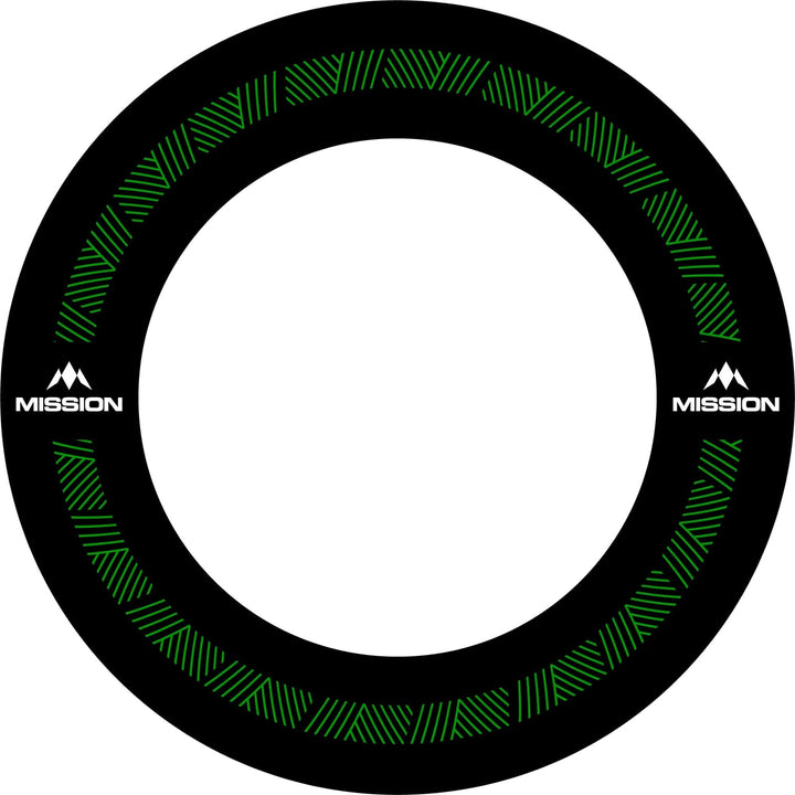 Mission Darts Pro Dartscheibe Surround | Uni Heavy Duty | 4 Farben und Designs Personalised Green Re