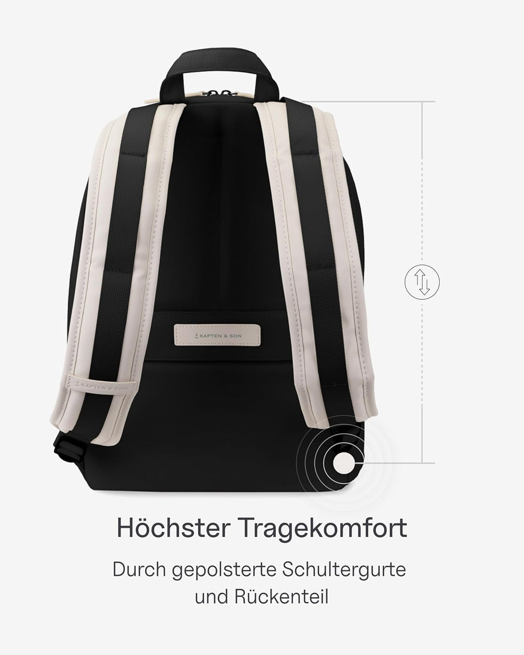 Kapten & Son Rucksack Aalborg 12 L | Rucksack Damen & Herren | Handgepäck Rucksack mit 12" Laptopfac
