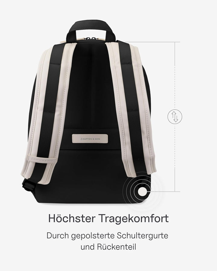 Kapten & Son Rucksack Aalborg 12 L | Rucksack Damen & Herren | Handgepäck Rucksack mit 12" Laptopfac