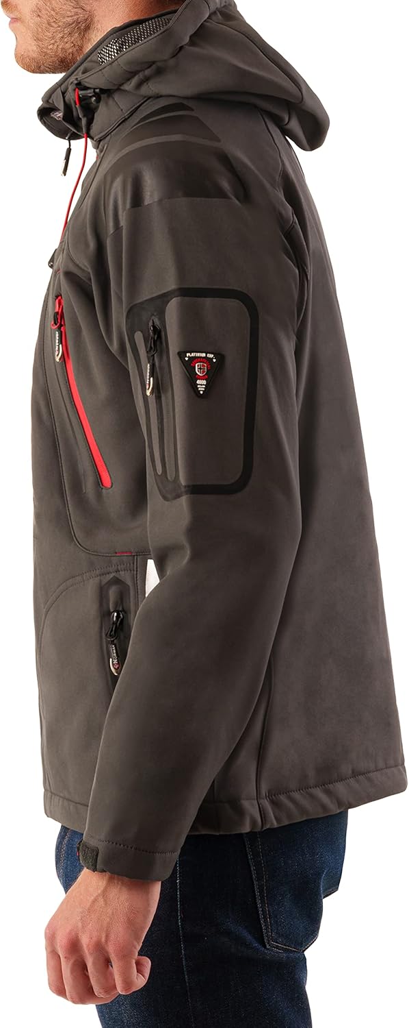 Geographical Norway Herren Tambour Herren Softshell Jacke S Dunkelgrau, S Dunkelgrau