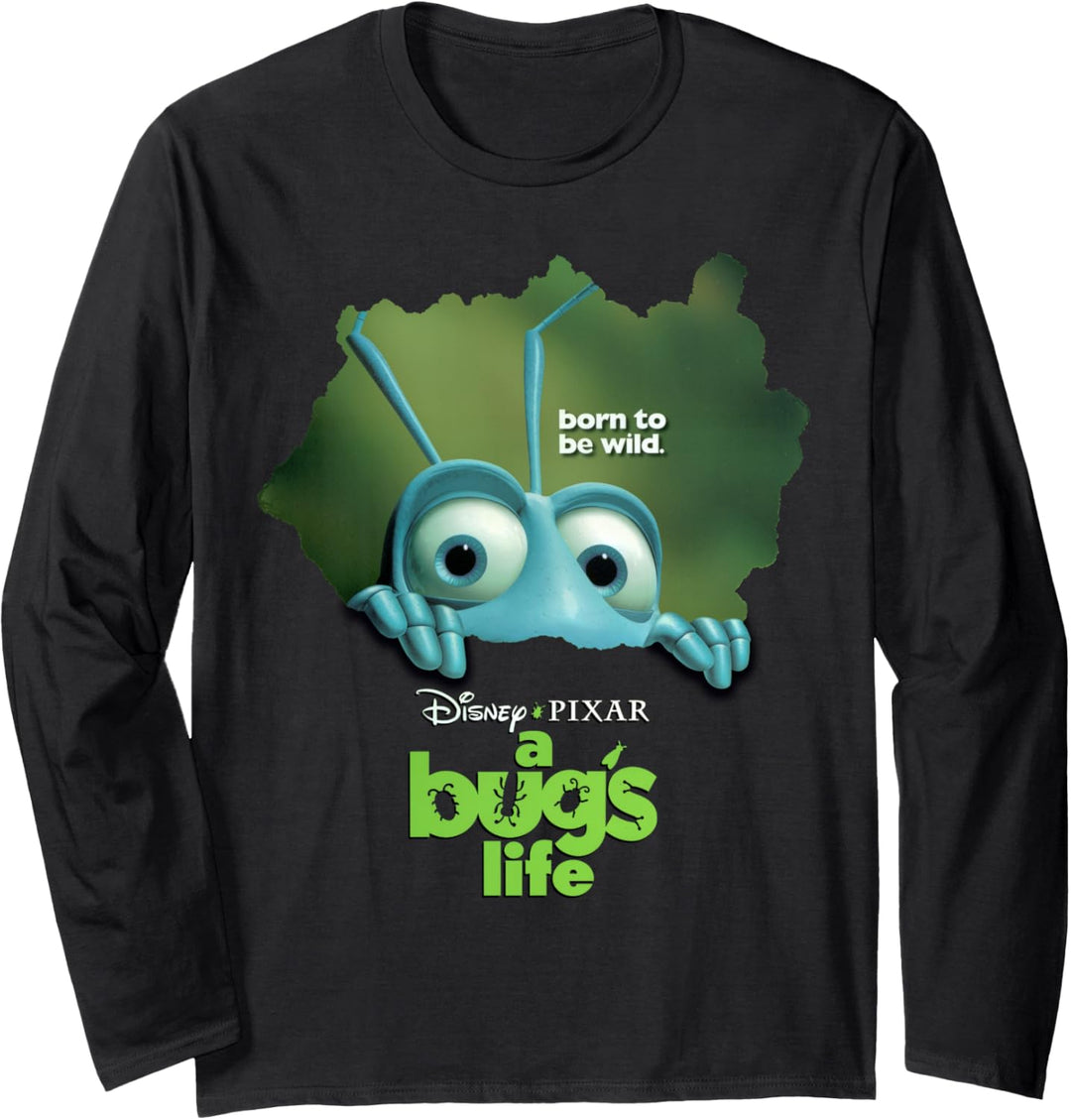 Disney Pixar A Bug's Life Flik Movie Poster Langarmshirt