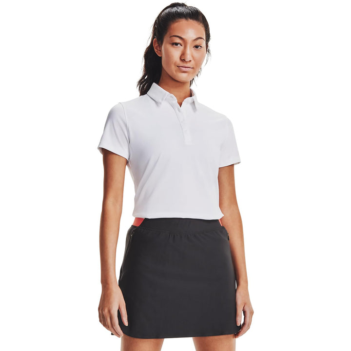 Under Armour Damen Zinger Short Sleeve Golf Polo Short-Sleeve Polos M White-metallic Silver, M White