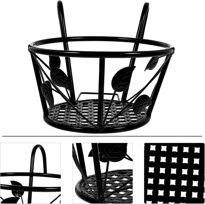 YARNOW 1pc Geländer Blumentopf Kleiderbügel Schwarz Stabile Zaun Blumentopf Rack Dekorative Anlage S