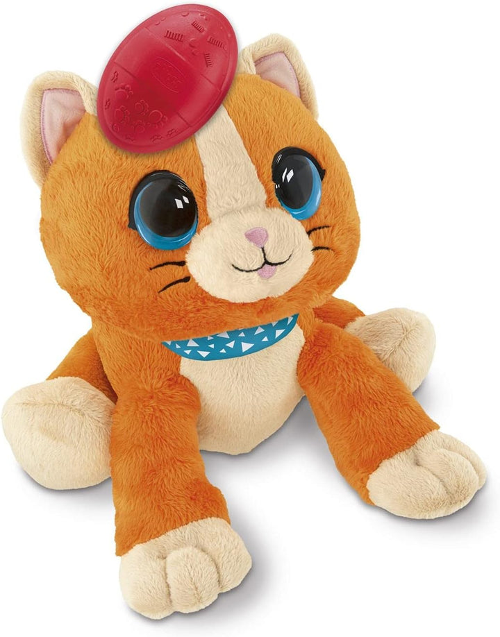 Chicco - Süsse Katze Kuckuckuck, interaktives Plüschtier 2in1, Farbe Orange, 0001077010000
