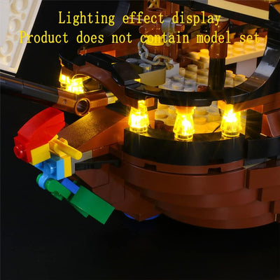 GEAMENT LED Licht-Set Kompatibel mit Lego Piratenschiff (Pirate Ship) - Beleuchtungsset für Creator