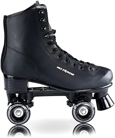 Nils Extreme NQ8400S - Rollschuhe für Damen, Mädchen und Kinder - Quad Roller aus Kunstleder - Disco