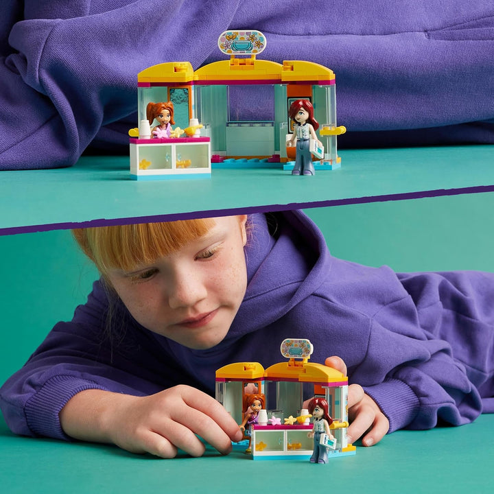 LEGO Friends Mini-Boutique, Spielzeug-Laden, kleines Make-Up-Set mit den Figuren Paisley und Candi,