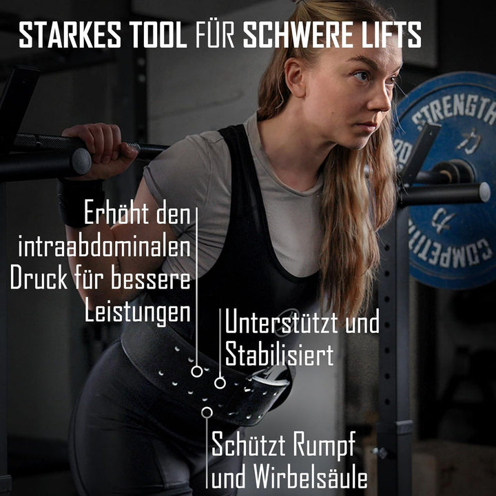 Strength Shop 13mm Prong Belt Gewichthebergürtel mit Schnallenverschluss, IPF-zertifiziert, Robuster