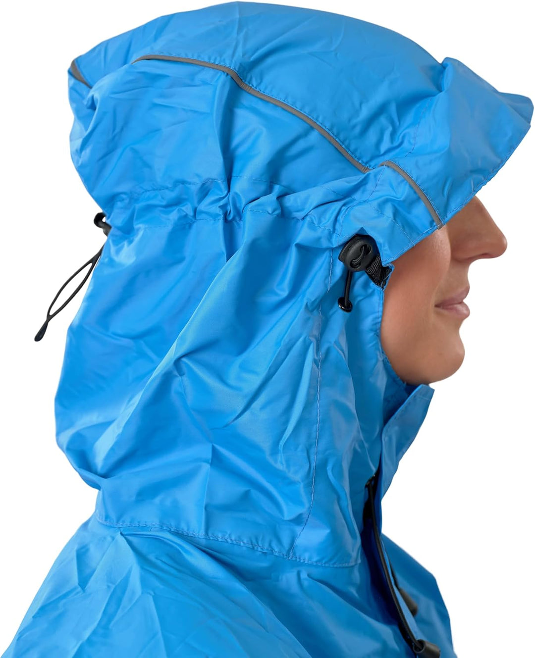 LOWLAND OUTDOOR Rucksackregenponcho, Blau, L