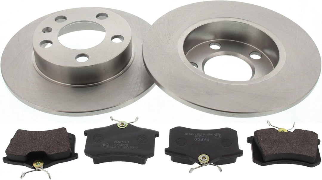 Mapco 47858 Bremsensatz Bremsscheiben mit Bremsbeläge Hinterachse