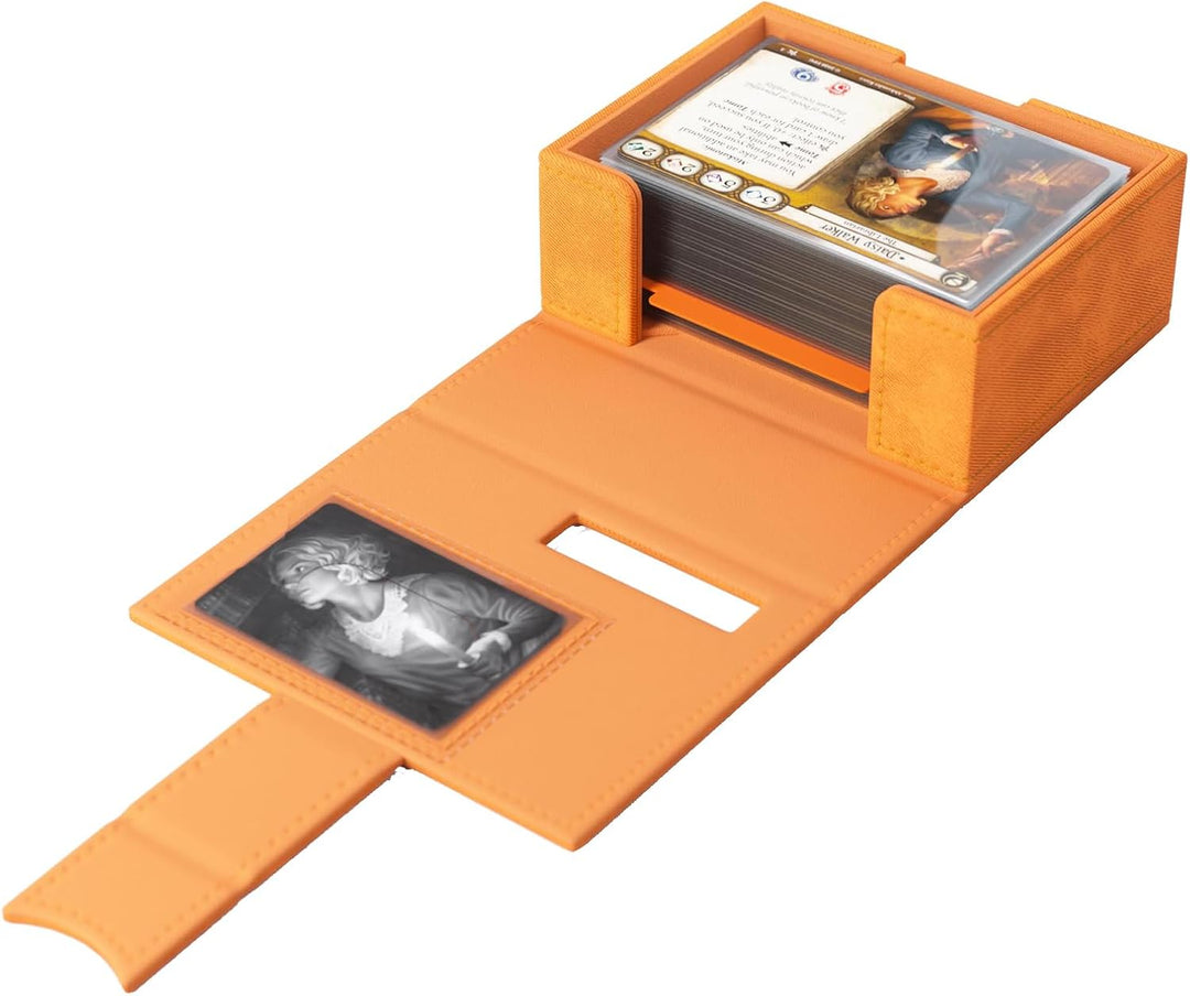 Gamegenic, Arkham Horror Investigator Deck Tome Seeker - Orange, Orange