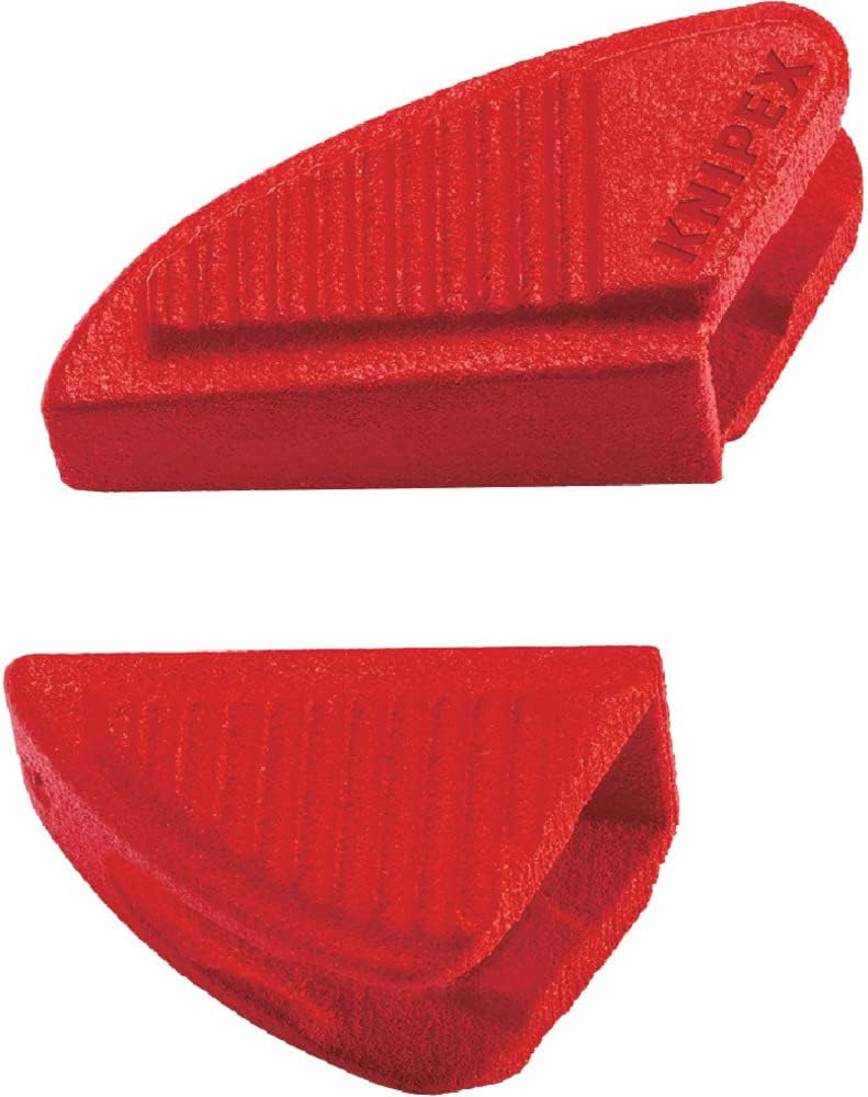 Knipex Zangenschlüssel-Set 5-teilig 00 19 55 S4 &amp; Schonbacken für Zangenschlüssel 86 XX 180, 3 Paar,