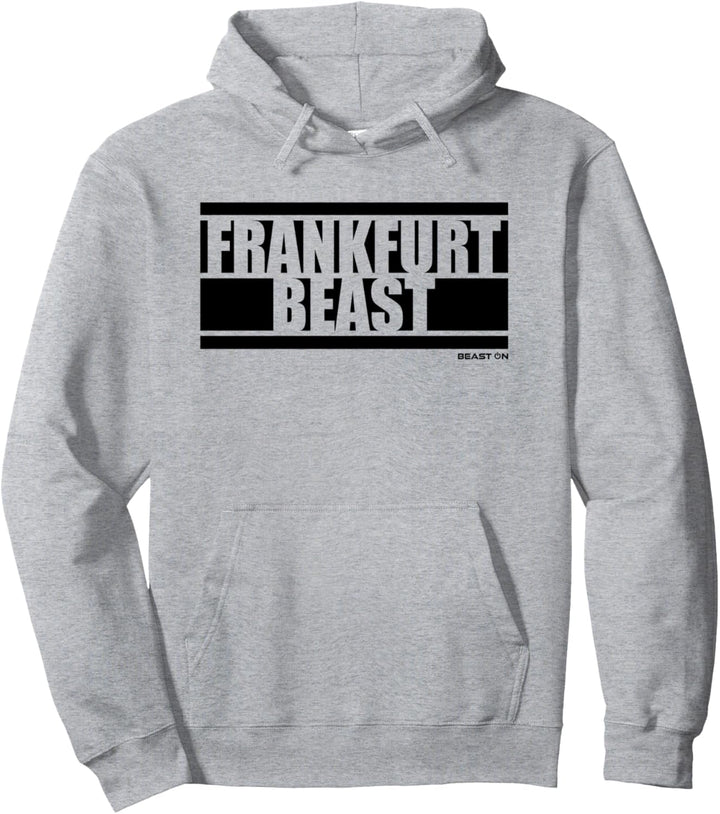 Frankfurt Beast Frankfurter Fitness Gym Motivation weisses Pullover Hoodie