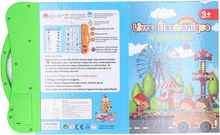 Französisches Klangbuch,englische Kinder, zum Lesen der Musik, interaktives Lernspielzeug, verwendet