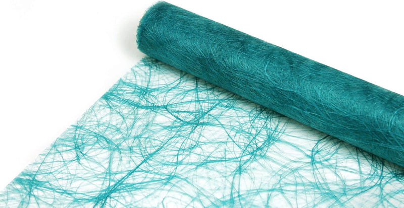 Sizoweb Tischläufer Tischband Dekoration Dekor Breite 30 cm Rollenlänge und Farbe wählbar Petrol Tür